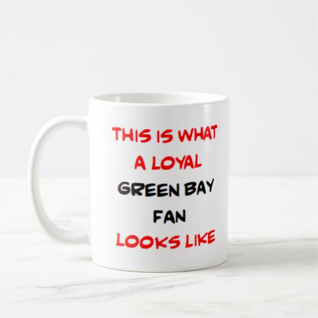 Green Bay Fan, treu Kaffeetasse (Links)