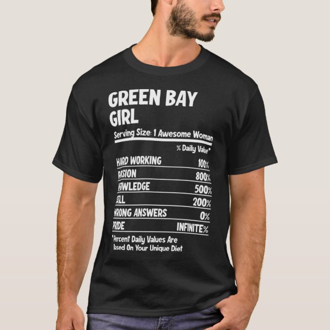 Green Bay Girl Pullover Hoodie (Vorderseite)