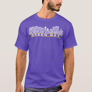 Green Bay Team 23 Spieler Roster Green Bay Skyline T-Shirt