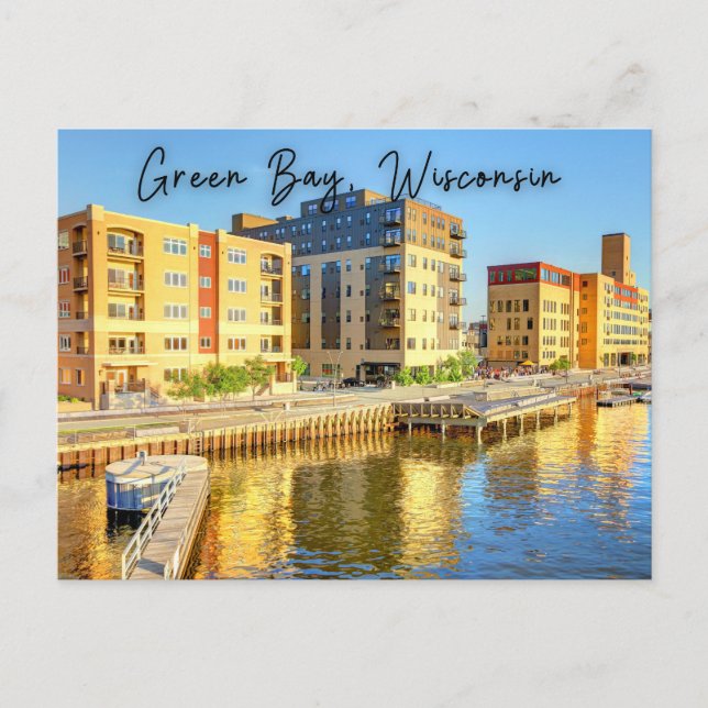 Green Bay Wisconsin Postcard Postkarte (Vorderseite)