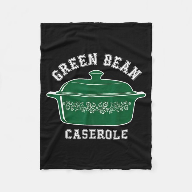 Green Bean Cerole Thanksgiving Humor Meme Men Wome Fleecedecke (Vorderseite)