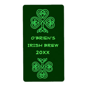 Green Beer Home Brew Étiquette