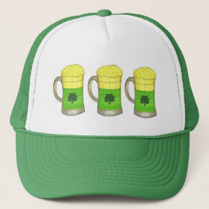 Green Beer Irish Kleeblatt Tasse St. Patrick's Day Truckerkappe