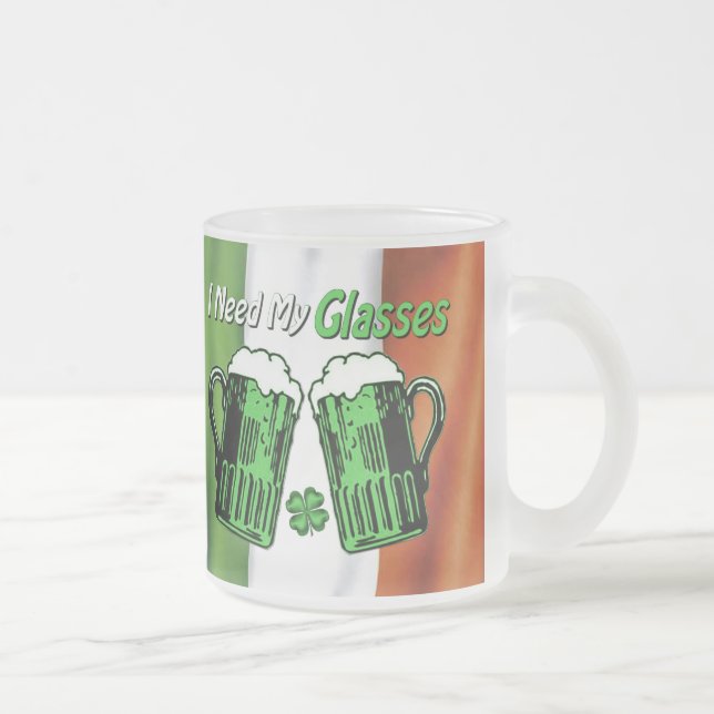 Green Beer St. Patrick's Day Irish Flag Tasse (Rechts)