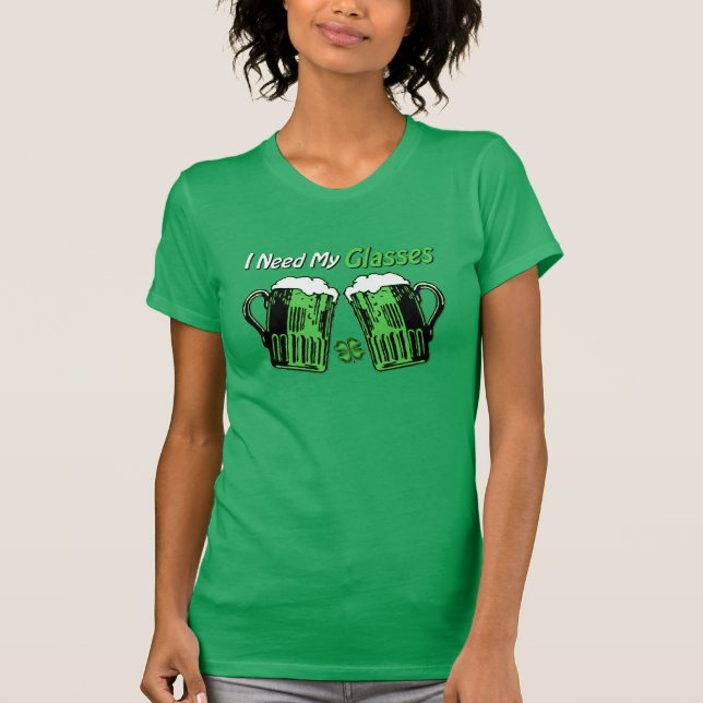 Green Beer St. Patrick's Day Spaß FrauenT - Shirt (Vorderseite)