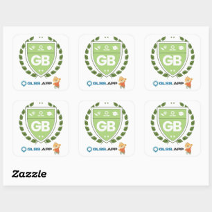 Green Belt Zertifiziert - GLSS.app Quadratischer Aufkleber