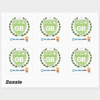 Green Belt Zertifiziert - GLSS.app Quadratischer Aufkleber