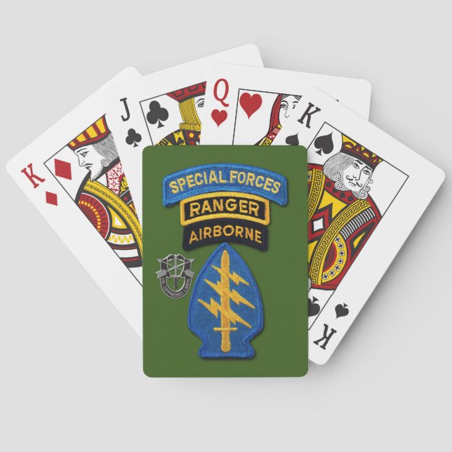 Green Berets Poker Cards für Spezialeinheiten Spielkarten (Rückseite)