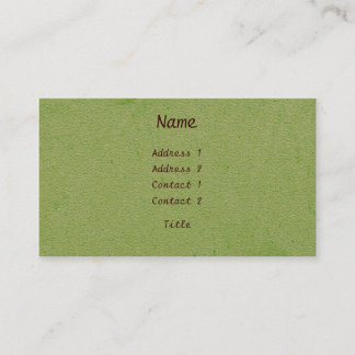 Green Beruflich Business Card Visitenkarte