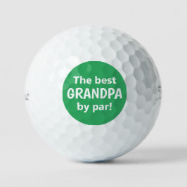 Green Best Opa by Par Vatertag Golf Balls Golfball