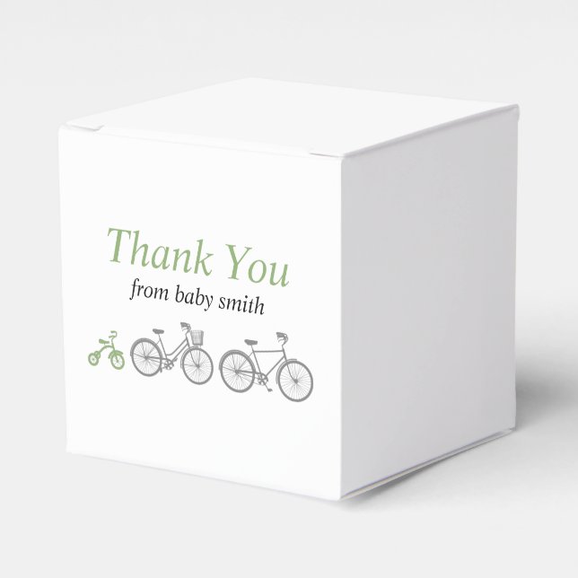 Green Bicycle Geschenkschachtel (Vorderseite)