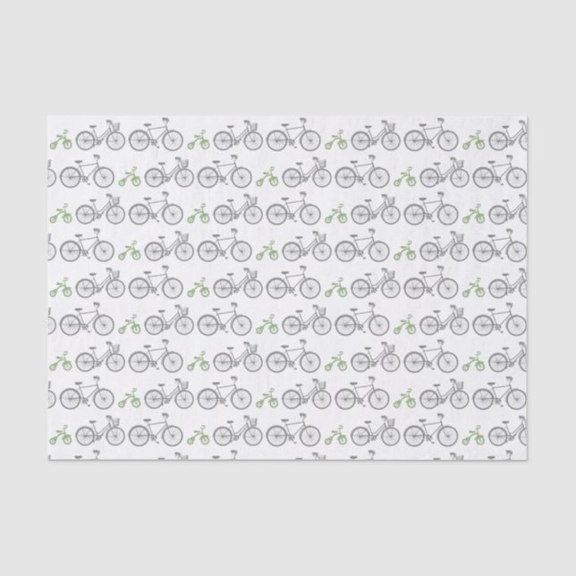 Green Bicycle Seidenpapier (Vorderseite)