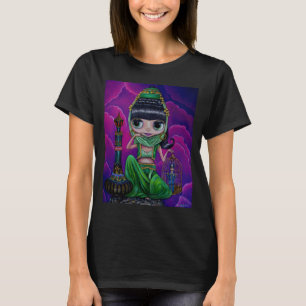 Green Big Eye Genie Girl Magic Flasche T-Shirt