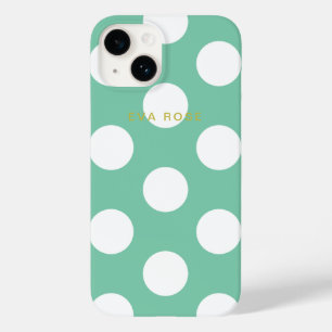 Green Big Pois iPhone 7+ Coque