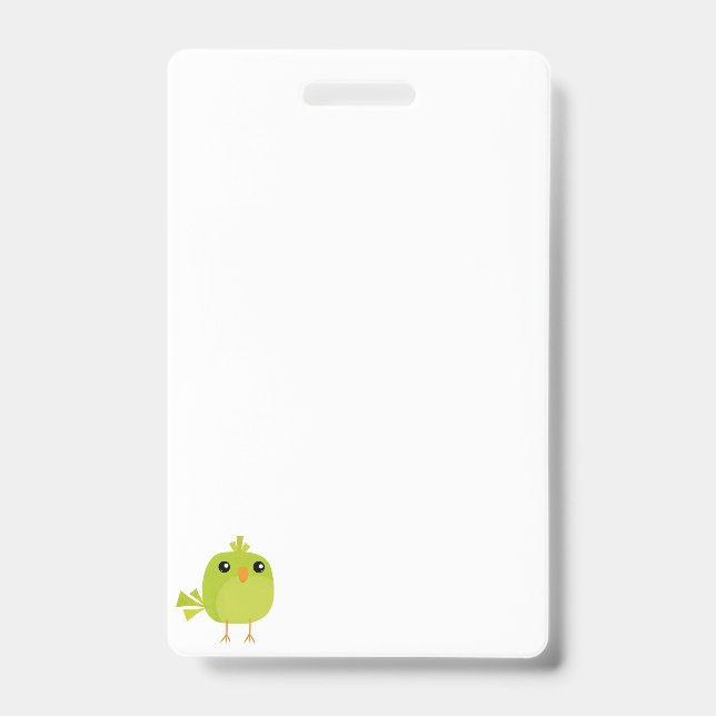 Green Bird Cartoon Ausweis (Vorderseite)