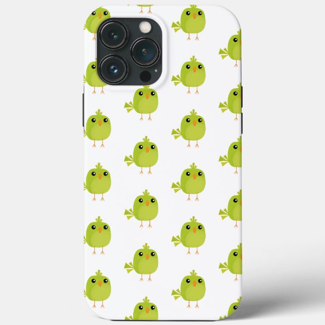 Green Bird Cartoon Case-Mate iPhone Hülle (Rückseite)