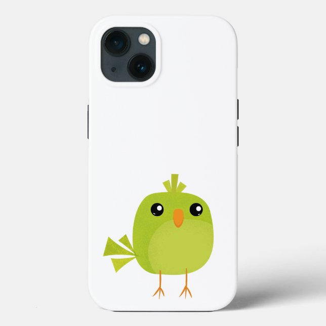 Green Bird Cartoon Case-Mate iPhone Hülle (Rückseite)