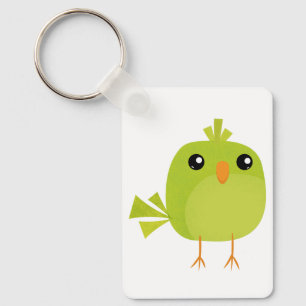 Green Bird Cartoon Schlüsselanhänger