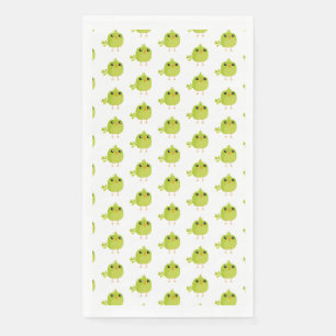 Green Bird Cartoon Serviette