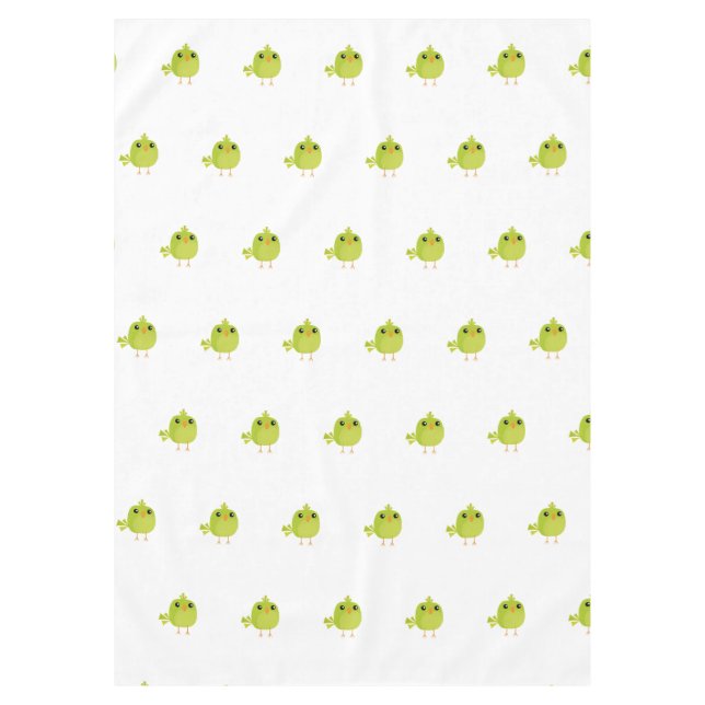Green Bird Cartoon Tischdecke (Vorderseite)
