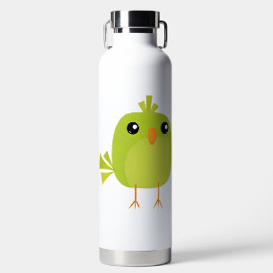 Green Bird Cartoon Trinkflasche