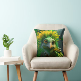 Green Bird Kissen