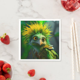 Green Bird Serviette