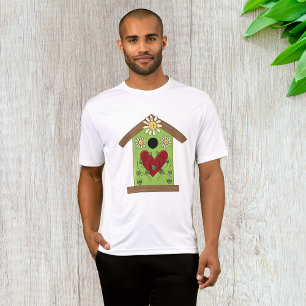 Green Birdhouse mit Herz und Milch T-Shirt