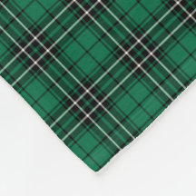 Green, Black and White Clan MacLean Jagd Tartan