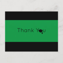 Green Black Bold Abschluss Vielen Dank