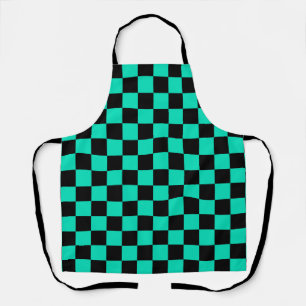 Green Black Checkered Karo Pattern Schürze