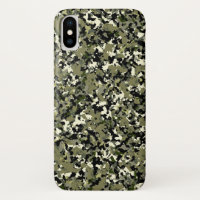 Green Black Cream Camouflage Muster drucken