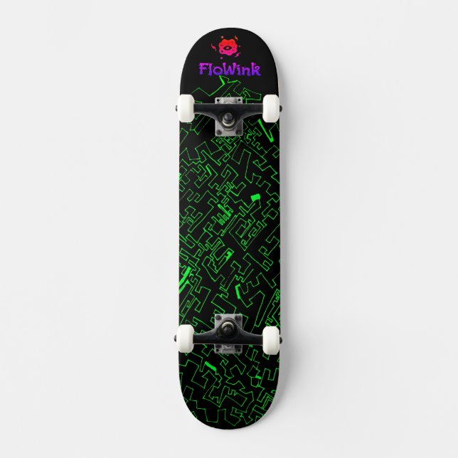 Green Black Skateboard (Vorderseite)