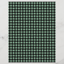 Green Black Weave Pattern Briefbogen