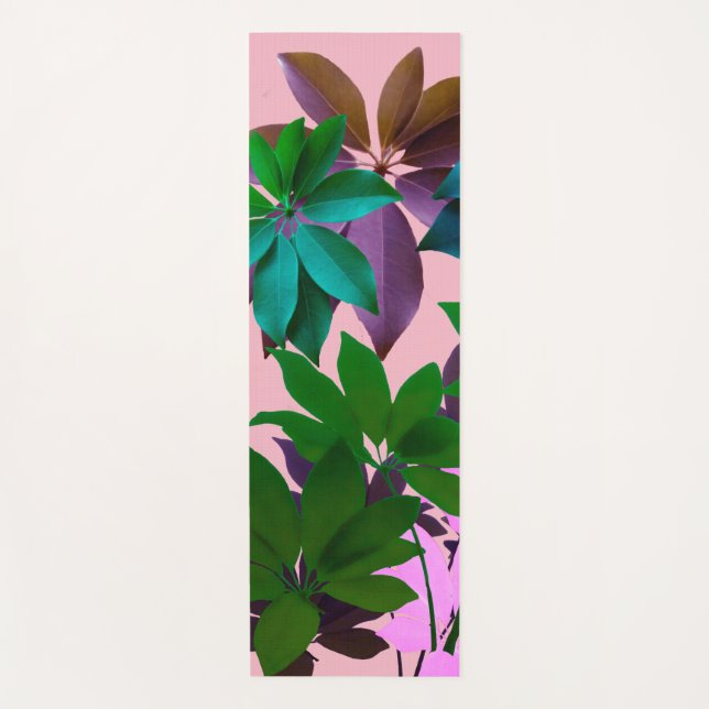 Green Blätter Art Yoga Mat Yogamatte (Vorderseite)