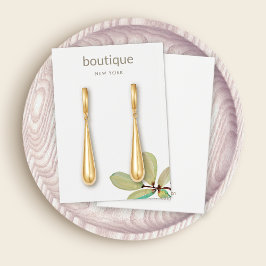 Green Blätter Branch Earring Display Card
