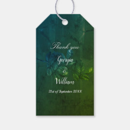 Green Blätter Rustic Vintage Wedding Gift Tag Geschenkanhänger
