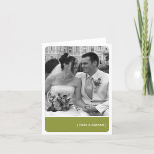 Green block round corner photo moderne merci