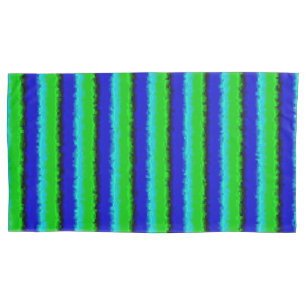 Green Blue abstrakt 3D Regenbogenmuster Kissenbezug