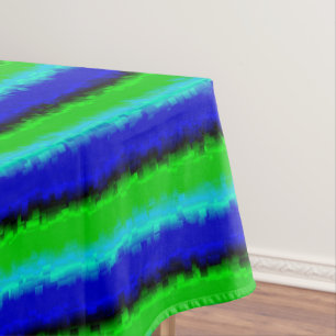Green Blue abstrakt 3D Regenbogenmuster Tischdecke