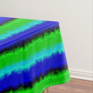Green Blue abstrakt 3D Regenbogenmuster Tischdecke