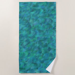 Green Blue Abstrakt Seamless Muster Strandtuch