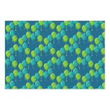 Green Blue Balloons Design