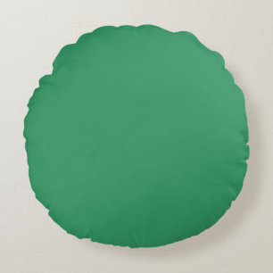 Green Blue Blau schlichte Farbe Rundes Kissen