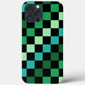Green Blue Checkered Gingham Pattern Case-Mate iPhone Hülle