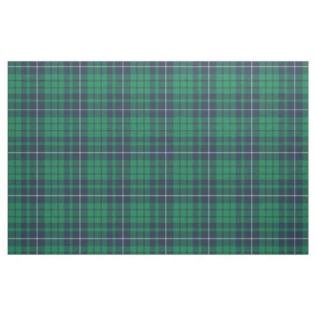 Green Blue Scottish Tartan Kariertes Muster Stoff (Fat Quarter (45,7 x 55,9 cm))