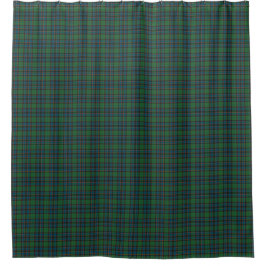 Green Blue Tartan Plaid Shower Curtain Duschvorhang