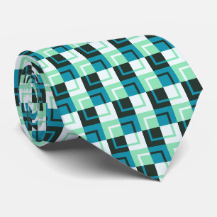 Green Blue Turquoise Teal Pattern Krawatte