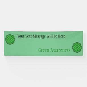 Green Blume Ribbon von Kenneth Yoncich Banner