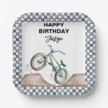 Green BMX Dirt bike birthday